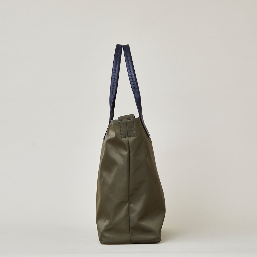 pack tote GROCERY / co21fwpt030 R Nylon * cow leather – cornelian
