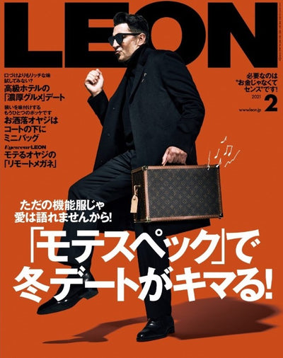 LEON ２月号　掲載品のお知らせ / 1 TONE POUCH SHOULDER / MAT SHRINK LEATHER