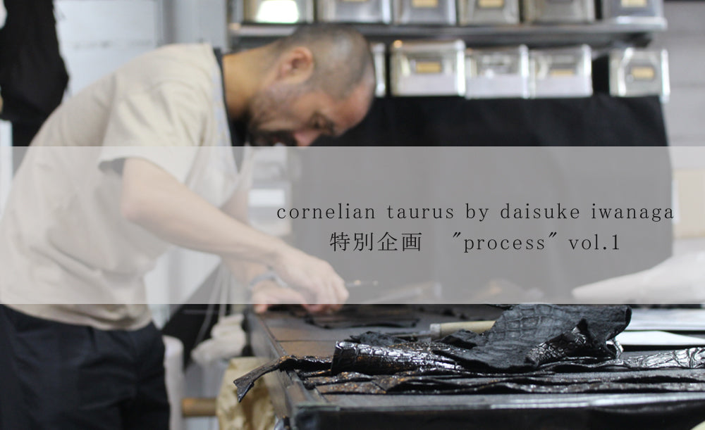 cornelian taurus by daisuke iwanaga 特別企画  “process” vol.1 by SHELTERⅡ