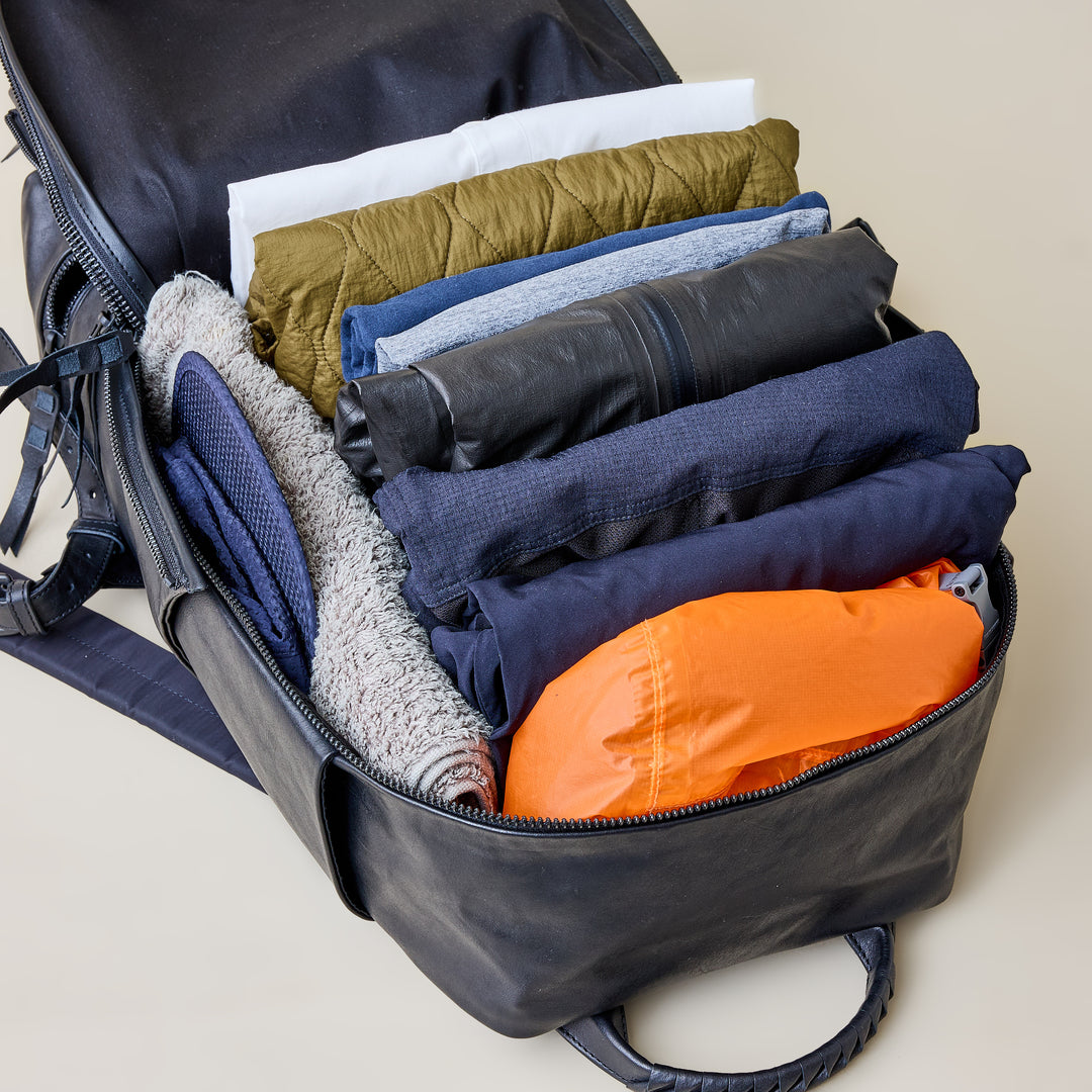 athletic sack / co24ssas010 / W pit shrink leather athletic sack / co24ssas010 / W pit shrink leather
