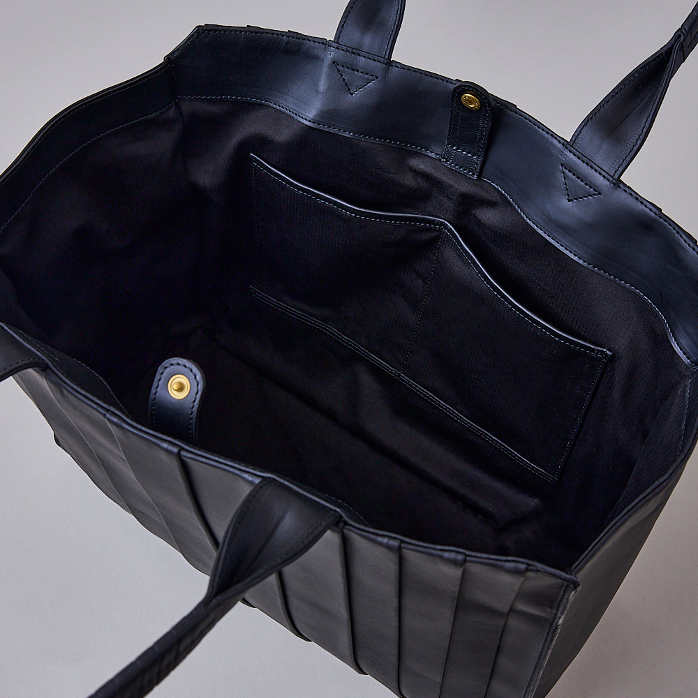 wave tote L / co26sswt010 / tea husk leather(cow leather