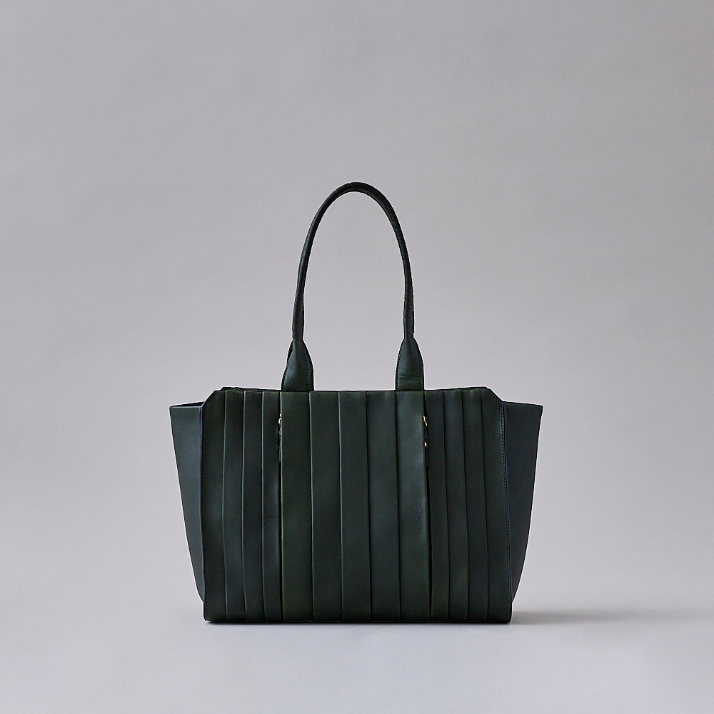 wave tote L / co26sswt010 / tea husk leather(cow leather