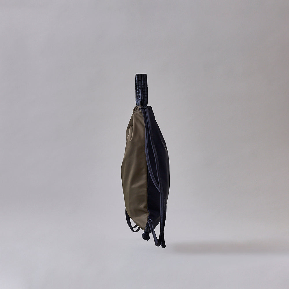 pack TOTE SACK / co25fwpt010 / R Nylon*cow leather – cornelian