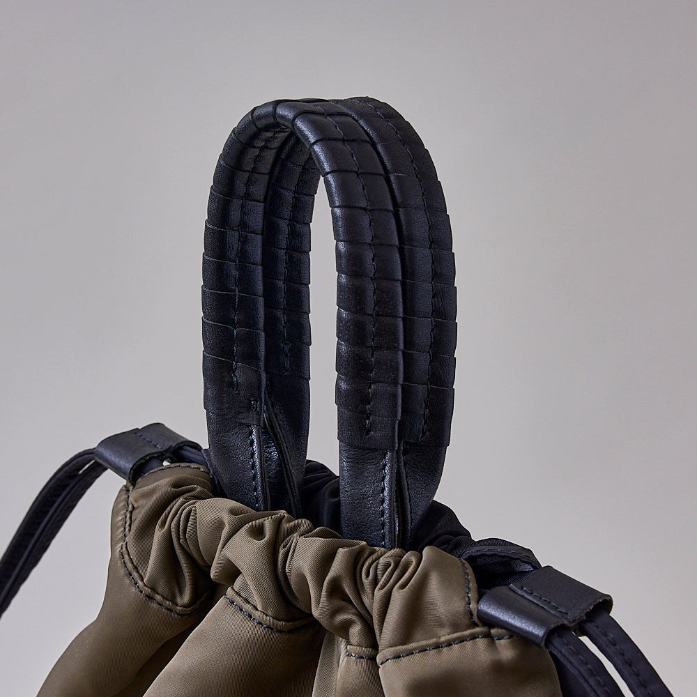pack TOTE SACK / co25fwpt010 / R Nylon*cow leather – cornelian