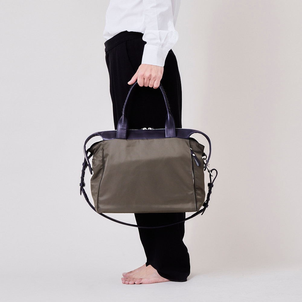 コナーさん専用 slide tote / co21ssst010 R Nylon * H cow leather – cornelian